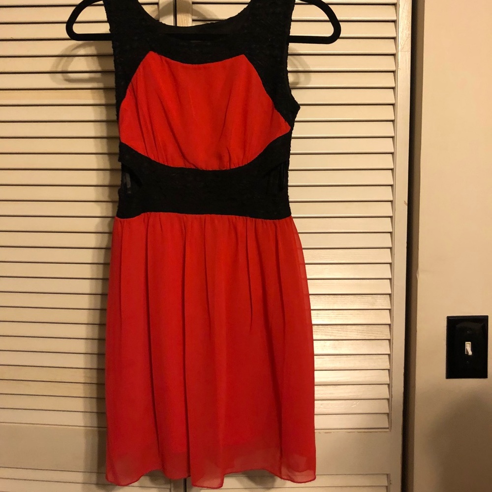 Red & Black Formal Dress